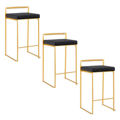 Fuji - Contemporary / Glam Design Counter Stool (Set of 2)