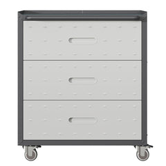 Heavy Duty Metal Storage Cabinet With Wheels 3 Drawer Tool Cabinet For Garage, Office, And Home Organizer Solutions