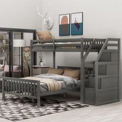 Loft Bed With Staircase And Storage