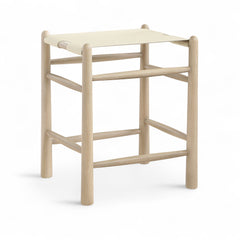 Santos - Backless Counter Stool With Stained Natural Base