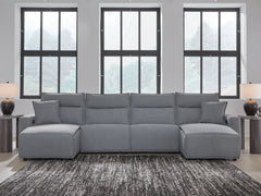 ModMax II - Salt And Pepper - Reclining Sectional