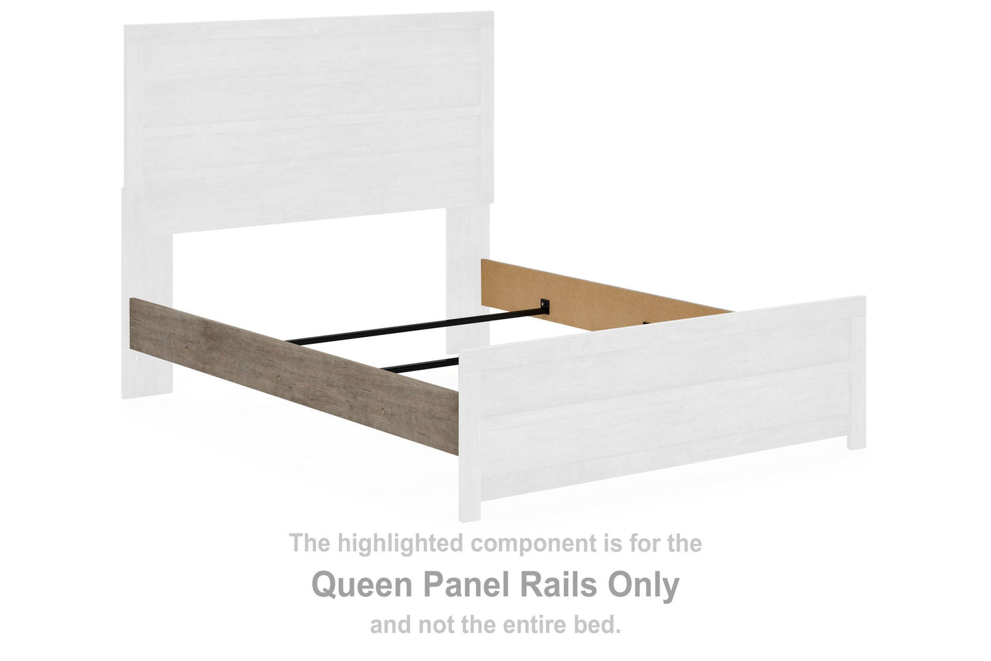 Culverbach - Queen Panel Rails - Gray