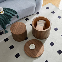 Handcrafted Nested Table Set, 2 Pieces