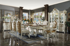 Picardy - 31" Dining Table - Antique Pearl & Cherry Oak