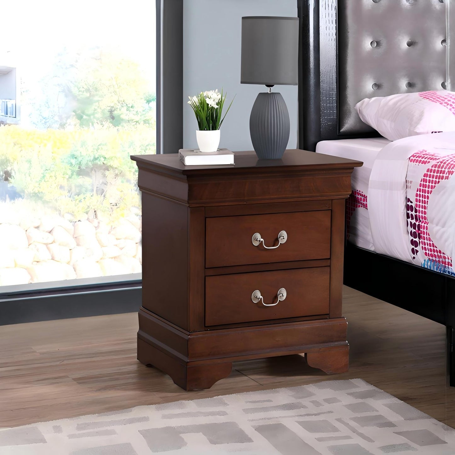 Louis Phillipe - Nightstand - Wood