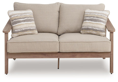 Harmony Headlands - Loveseat With Cushion - Natural / Gray