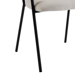 Modern Upholstered Arm Dining Chair Set