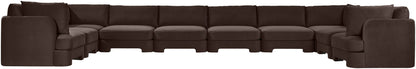 Hammond - Velvet Performance Fabric Upholstered 10 Piece Sectional