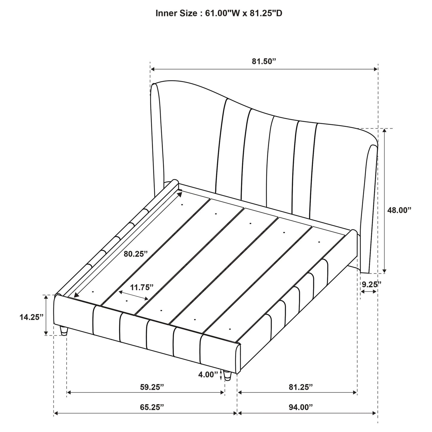 Michelson - Platform Bed