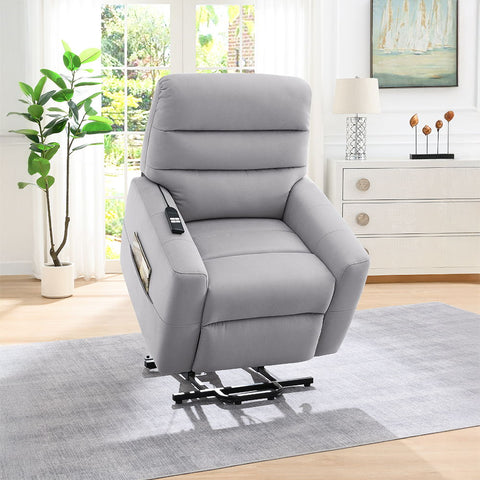 Freddie - Power Motion Recliner With Lift - Gray