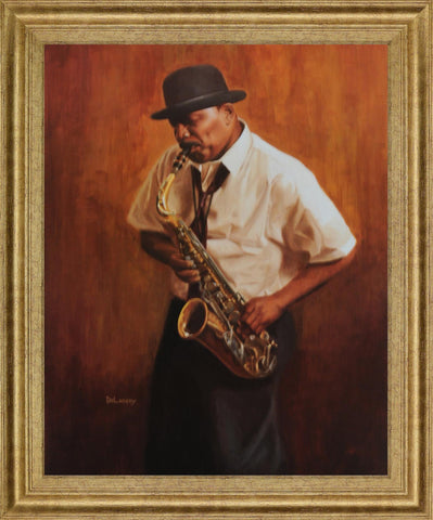 Jazz Nocturne - 28" x 34" Framed Wall Art