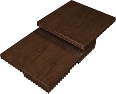 Spencer - 15" Oak Veneer 2 Piece Coffee Table