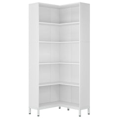 L-Shaped Bookcase, 5 Tier Freestanding Corner Bookshelf