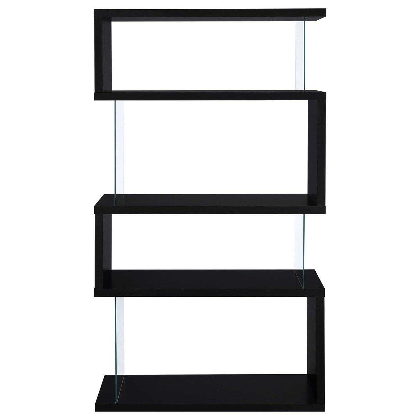 Elias - 4 Shelf Bookshelf With Zigzag Design