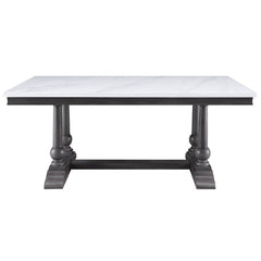 Yabeina - Dining Table - Marble Top Top & Gray Oak
