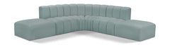 Arc - Faux Leather 6 Piece Corner Modular Sofa