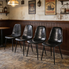 Dining Chairs (Set of 4) - Black