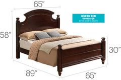 Summit - Queen Bed - Cappuccino
