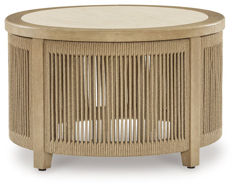 Spooners Cove - Round Cocktail Table - Beige