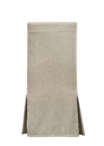 Faustine - 40" Side Chair (Set of 2) - Tan Fabric & Salvaged Light Oak