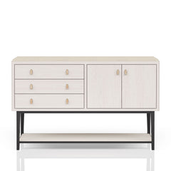 Server With Metal Base - White