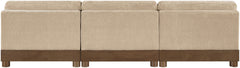 Turin - Chenille Fabric Upholstered Modular Sectional - Beige
