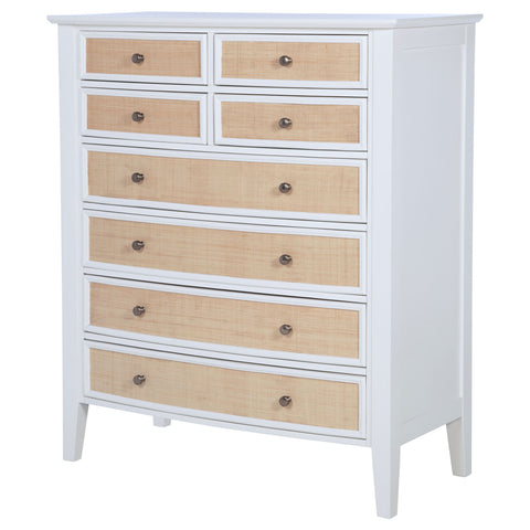 Talia - 8 Drawer Chest - White