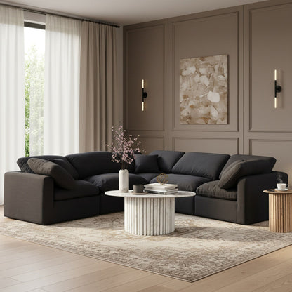 Indulge - Linen 5 Piece Modular Corner Sectional