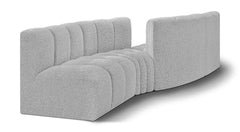 Arc - Boucle Fabric 4 Piece Sofa