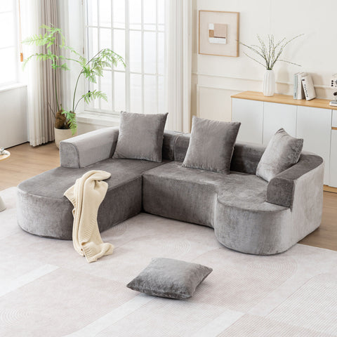 Modular Sectional Sofa With L Shape Chaise With Deep Seat
