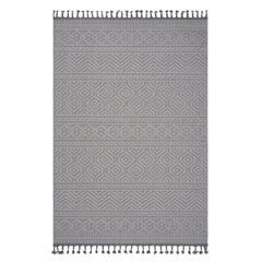 Guros - 6' X 9' Geometric Indoor / Outdoor Area Rug - White