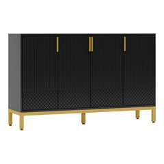 Buffet Sideboard Cabinet With Geometric Doors
