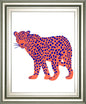 22x26 Bright Leopard I By Emma Scarvey - Pink