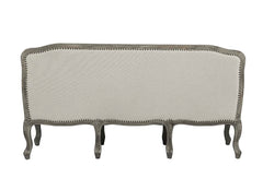 Tania - Sofa With 3 Pillows - Cream Linen & Gray