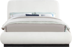 Rigby - Linen Bed With Black Base