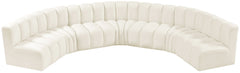 Arc - Velvet 7 Piece U-Shaped Modular Sofa