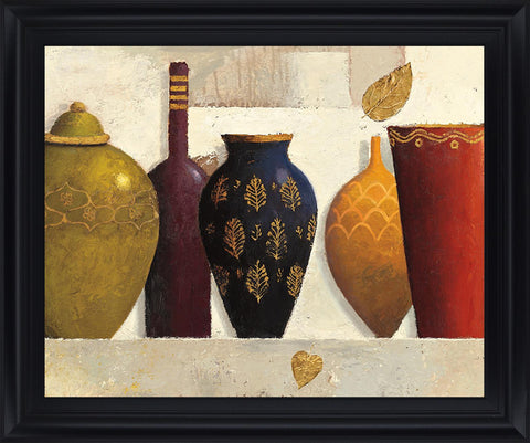 Golden Leaf Display - 28" x 34" Framed Wall Art