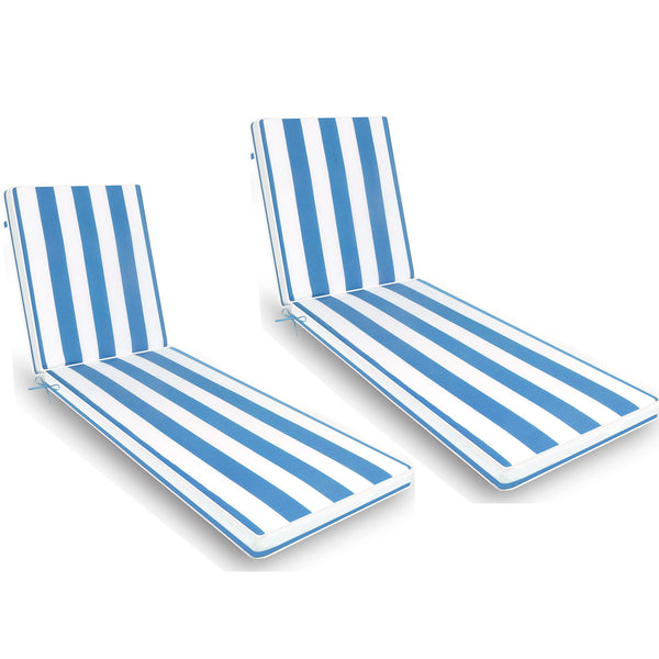 2 Pieces Set Outdoor Lounge Chair Cushion Replacement Patio Furniture Seat