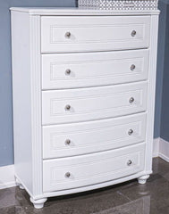 Kozlani - Five Drawer Chest - White