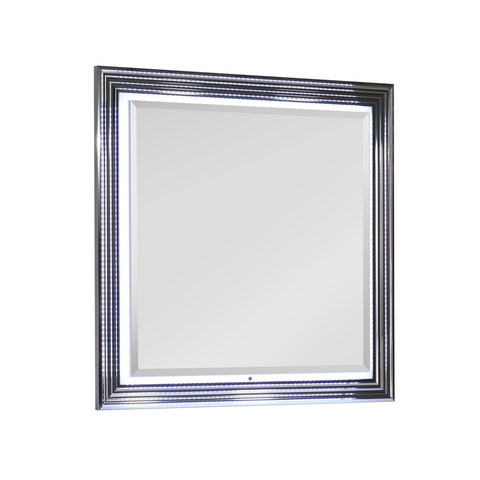 Moon - Smooth Mirror With LED - White