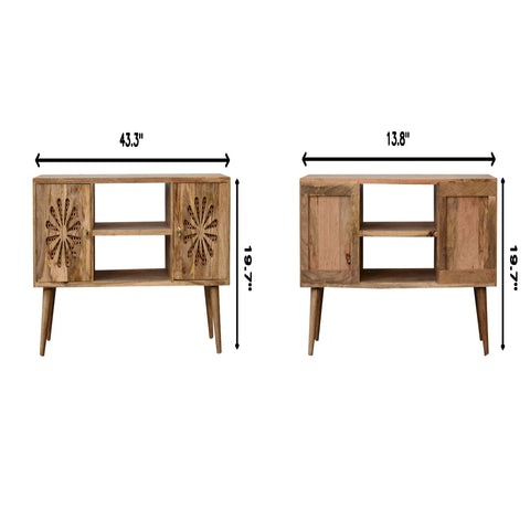 Rosalie - Media Unit - Beige Brown