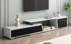 Minimalist Rectangle Extendable TV Cabinet With 2 Drawers And 1 Cabinet