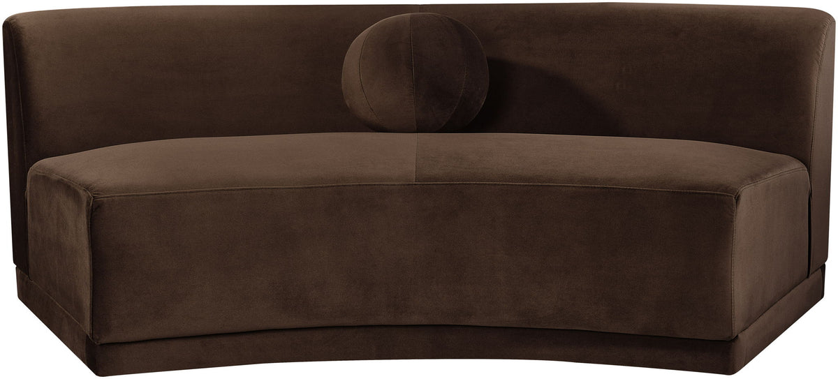 Avra - Velvet Performance Fabric Upholstered Armless Sofa