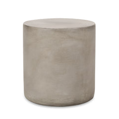Cylindrical Design, Outdoor Lightweight Concrete Side Table