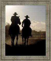 Dust Trail Sundown - 28" x 34" Framed Wall Art
