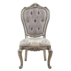 Ariadne - Side Chair (Set of 2) - Velvet & Antique Platinum