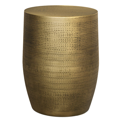 Johnsen - Morse Pattern Accent Table - Antique Brass
