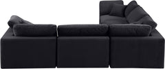 Comfy - 5 Piece Velvet Modular Corner Sectional