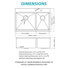 Topmount Drop In Kitchen Sink With Double Bowl Design