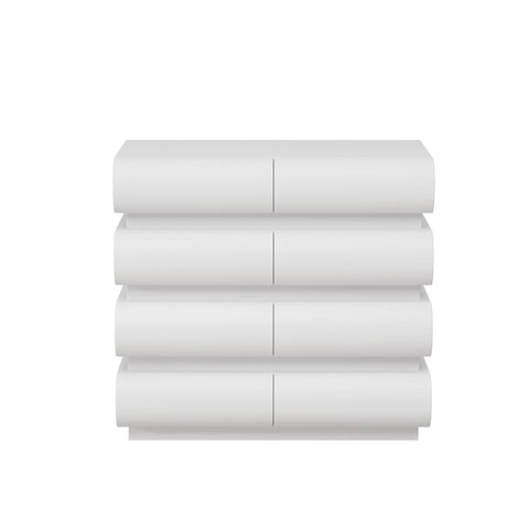 Minimalist Handle Less 8 Drawer Dresser With Wide Storage